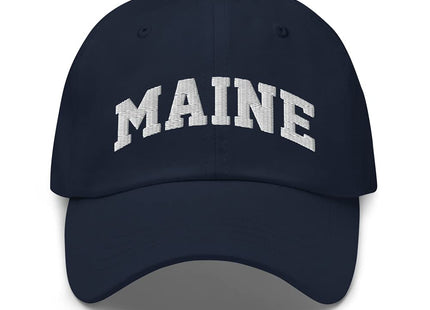 Maine Vintage State Athletic Style Dad hat Navy