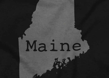 Classic Teaze Home State Maine Shape Local Pride Hoodie Sweatshirt Women Men Black