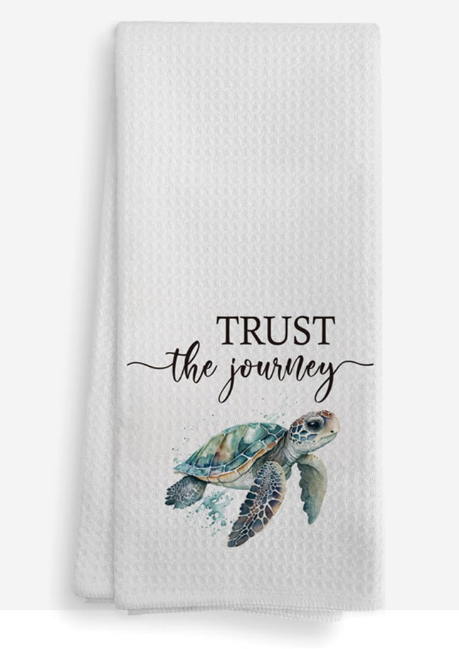 Bnwepo Coastal Sea Turtle Kitchen Towel Decor Dish Clothes 16×24 Inches