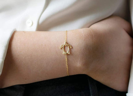 MEVECCO Open Sea Turtle Bracelet for Women