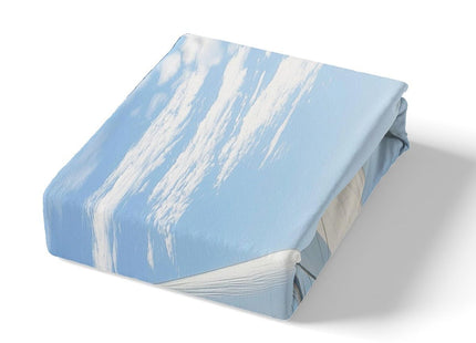 Erosebridal Sailing Boat Comforter Cover Nautical Bedding Set Sea Wave Print Duvet Cover Sea Landscape Bedspread Cover, Blue Breathable Decoration 1 Duvet Cover with 2 Pillow Cases Queen Size