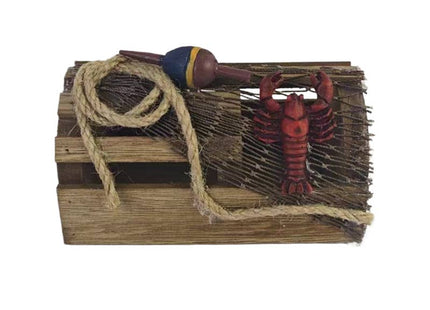 Wood Lobster Trap 4" - Nautical Decor