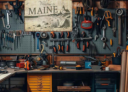 Welcome to Maine Aluminum Wall Sign 8 x 12 Inch