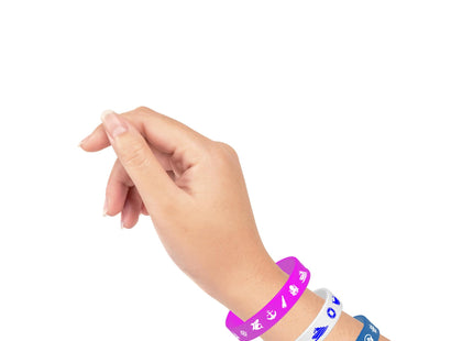 CupaPlay 24PCS Nautical Rubber Silicone Wristbands-Nautical Themed Party Supplies Decorations Coastal Beach/Birthday /Prizes Rewards Favors