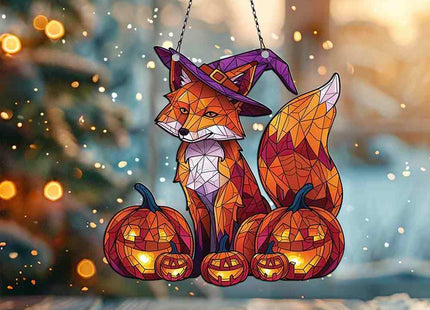 Fox Acrylic Ornaments Suncatcher Gifts for Fox Lovers Halloween Decor