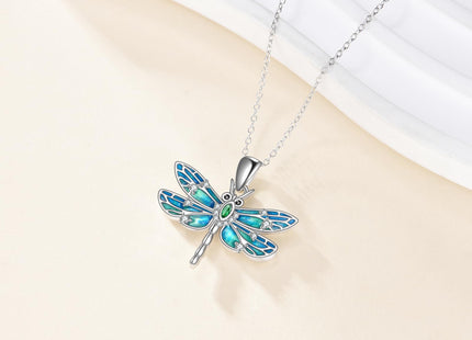 LWQQWL Dragonfly Necklace for Women 925 Sterling Silver Dragonfly Pendant Necklace Insect Jewelry Gifts