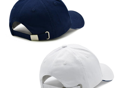 Wodeal Captain and First Mate Hat Set, Adjustable Matching Cotton Nautical Marine Sailor Baseball Caps, Boat Owner Gift