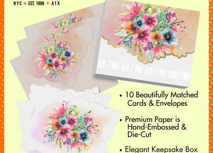 Poster Foundry Christmas Holiday Chickadee Birds Boxed Note Cards by Carol Wilson. 10 embossed 4x5 Die-Cut Notecards and Matching Envelopes in Decorative Gift Box with Magnetic Flap. NCPX2043