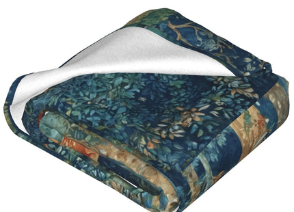 Deer Throw Blanket Soft Flannel Blanket 60"x50" in Bed Blanket Home Decor for Room Sofa Couch All Season