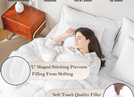 Feelyou Hunting Deer Comforter Set Cabin Bedding Set Queen Size 7 Pieces