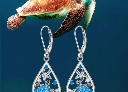 Sea Turtle Earrings for Women Opal Turtle Earrings Dangle Jewelry Gifts
