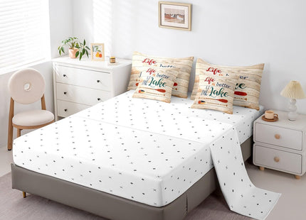 Erosebridal Life is Better at The Lake Comforter Set Kids Boys Twin