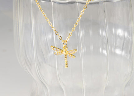 GUOKE Gold Dragonfly Necklaces for Women, Dragonfly Pendant Jewelry Gifts