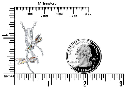 PRAYMOS Dragonflies Gifts 925 Sterling Silver Dragonfly Necklace