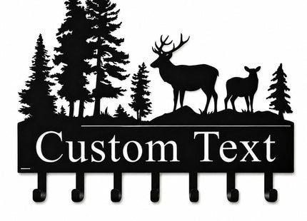 efcustomgifts Antler Key Holder for Wall, Custom Deer Antler Metal Key Hooks Key Hanger Decor for Kitchen, Entryway, Hallway, Office, Doorway Housewarming Gifts new Home