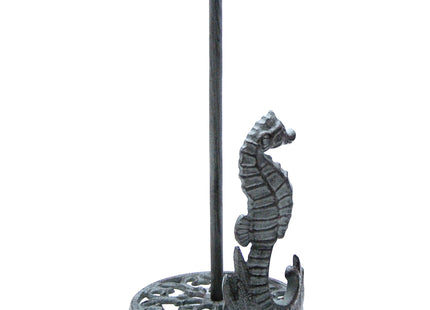 Sea Horse Paper Towel Holder, Nautical Kitchen Accessories, Freestanding Countertop Organization, 13 Inches