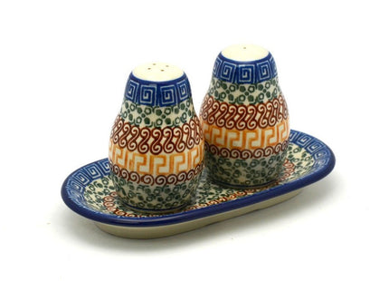 Polish Pottery Salt & Pepper Set - Autumn