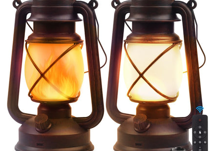 Marlrin USB Rechargeable Lanterns 2 Pack with Remote Control 4 Modes Lights