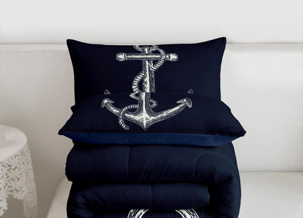 Feelyou Nautical Anchor Ocean Comforter Set Twin Size Kids Boys Girls
