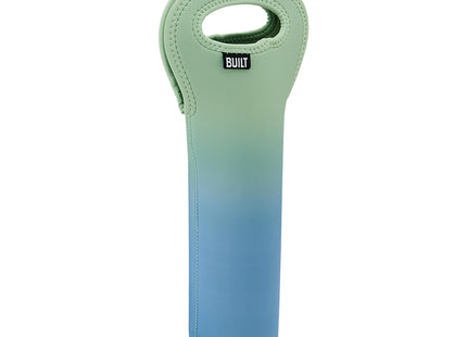 BUILT One Bottle Wine Tote, Stain, Tear, and Water Resistant, Insulated Bag For Protecting Wine Bottle While Carrying, Sea Glass