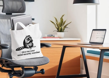 Cute Raccoon Tote Bag, Raccoon Gifts for Women Bestie Friends Coworkers