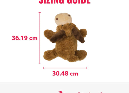 KONG Cozie Plush Dog Toy with Squeaker (Marvin The Moose, X Large)