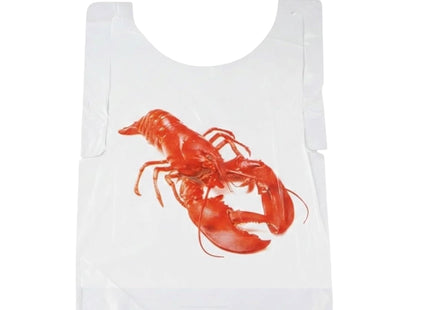 The Baker Celebrations Disposable Plastic Lobster Bibs, 50 Pack