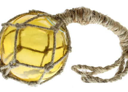 RedSkyTrader 4" Amber Glass Fishing Float - Sun Catcher - Nautical