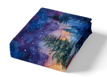 Red Truck Kids Duvet Cover Set Queen Size,Christmas Tree Snowflake Bedding Set Teens Boys Girls Room Decor,Woodland Comforter Cover 3Pcs,Merry Christmas Bedspreads Cover,2 Pillowcases(NO Comforter)