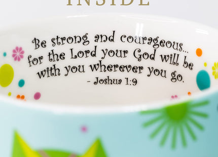 Divinity Boutique Owl Mug - Inspirational Ceramic Coffee Mug with Scripture for Women, Mom, Friends, Owl Lovers that is Colorful and Dishwasher Safe