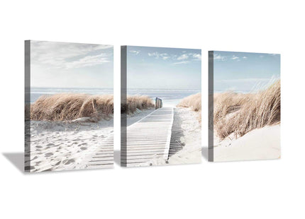 Beach Canvas Wall Art Prints: Coastal Seascape Picture