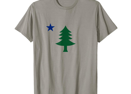 1901 Old First Flag of Maine Pine Tree and Star T-Shirt