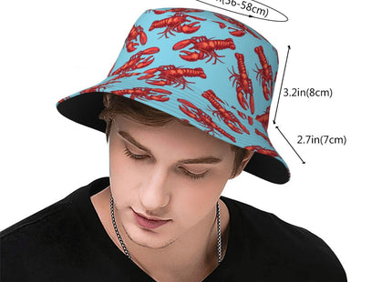 JIEKENMO Lobster Bucket Hat Fashion Sun Cap for Women and Men
