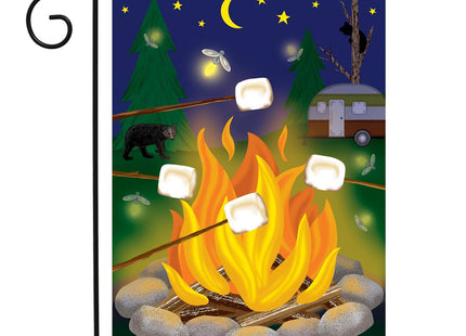 Briarwood Lane Campfire S'mores Summer Garden Flag