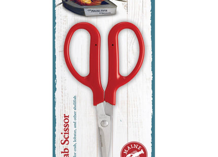 Maine Man Crab Seafood Scissors, Japanese Stainless Steel Blades, Serrated Precision Cuts For Crab And Lobster Shells