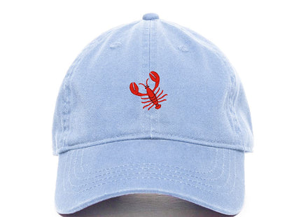 Lobster Baseball Cap Embroidered Cotton Adjustable Dad Hat