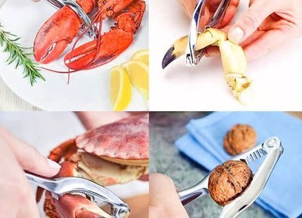 32 PCS Seafood Tools Include Crab Crackers, Seafood Scissors,Oyster Knife, Shrimp Deveiner Tool,Lobster Sheller, Crab Hammer,and Shellfish Forks,Sauce Cups and Nutcracker Set