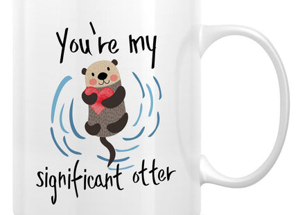 Retreez Funny Otter Mug, You're My Significant Otter, Romantic Couple Gift