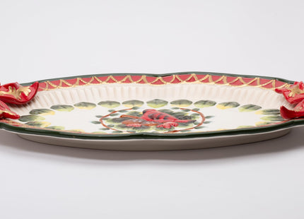 Cosmos Evergreen Holiday Cardinal Platter