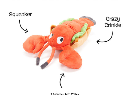 BarkBox Max's Maine Lobster Roll Dog Toy - Large - for Dogs
