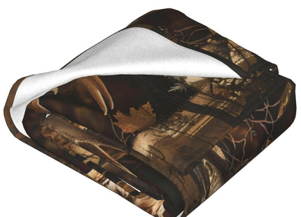 Country Deer Blanket Deer Elk Decor Throw Blanket Gifts for Girls Boys Deer Deer Winter Couch Bedding Super Warm Soft Plush Lightweight Fleece Flannel Blanket for Kids Adults Men Women 50"X40"