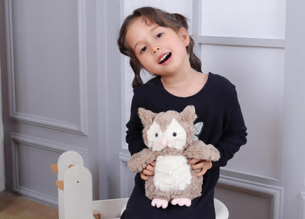Apricot Lamb Toys Plush Brown Owl Stuffed Animal Soft for Kids Owl 9.5''