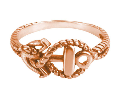CloseoutWarehouse 925 Sterling Silver Anchor of Hope Ring (Comes in Colors)