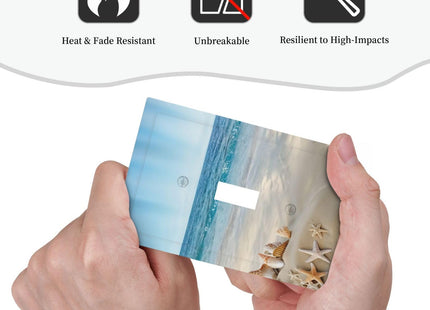 Wpshijia Light Switch Cover Plate Summer Beach Starfish Shells 1 Gang Switch Plate Covers Single Toggle Wall Plates Decorative Electrical Faceplate for Bathroom Home Decor