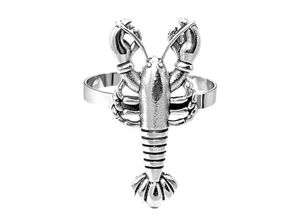 Davifina 6pcs Lobster Napkin Rings for Coastal Beach Party,Nautical Dinner