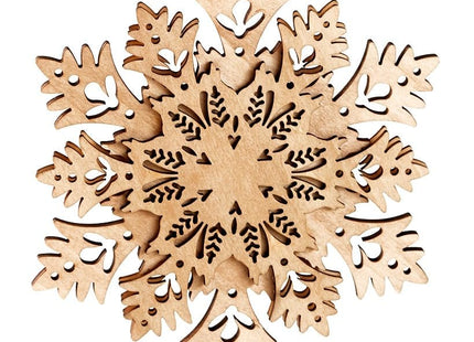 Winter Woodland Holiday Tree Decorations - Snowflake Tree Topper