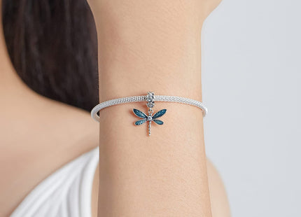 RUKYF 925 Sterling Silver Dragonfly Charms for Bracelets and Necklaces Best Jewelry Gifts for Dragonfly Lovers