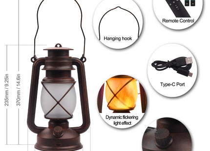 Marlrin USB Rechargeable Lanterns 2 Pack with Remote Control 4 Modes Lights