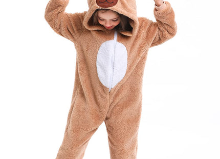Gomukot Kids Reindeer Costume Christmas Deer Romper Jumpsuit for Boys and Girls One Piece Outfit (Deer, 4-5 Years)