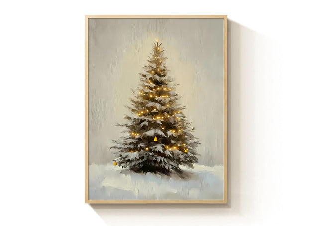 Dytila Vintage Christmas Home Decor, Pine Tree Posters Navidad Decorations, Winter Holiday Wall Art, Rustic Christmas Pictures, Navidad Artwork for Bedroom Living Room Farmhouse 12x16 Inch